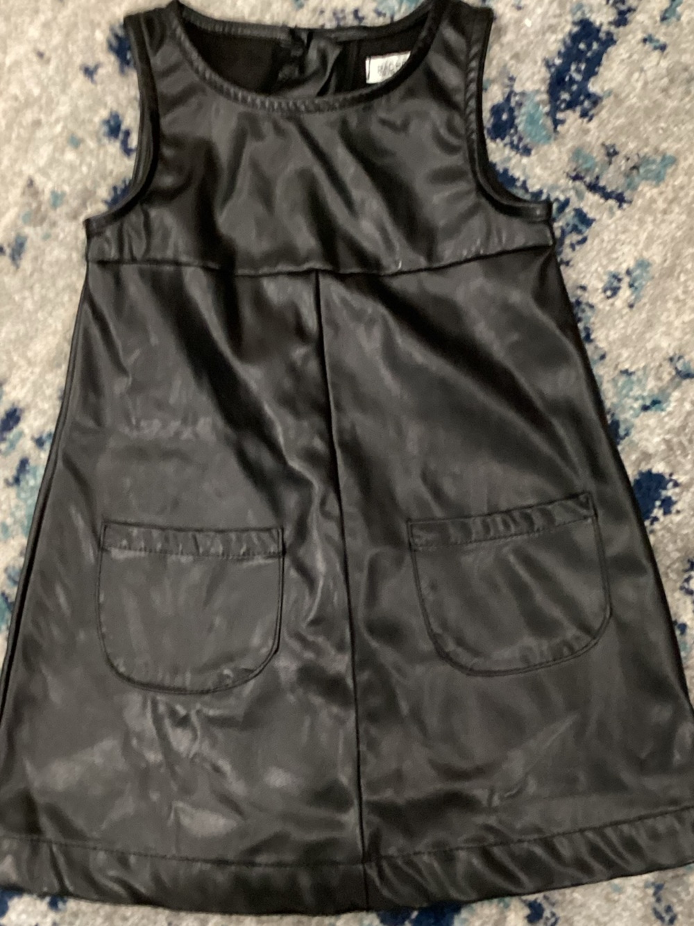 Rachel Zoe Black Faux Leather Sleeveless dress